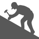 Man Working on a Roof